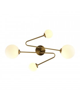 SLE2211-302-04 Люстра потолочная Латунь/Белый G9 4*5W FANTINI-foto4