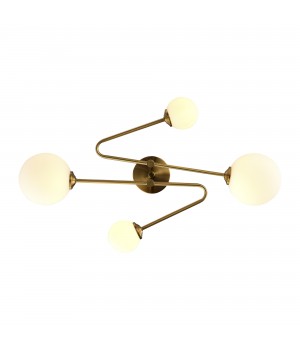 SLE2211-302-04 Люстра потолочная Латунь/Белый G9 4*5W FANTINI-foto4