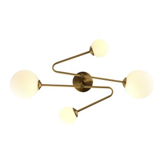 SLE2211-302-04 Люстра потолочная Латунь/Белый G9 4*5W FANTINI-foto4