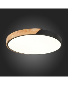 SLE200942-01 Светильник потолочный Черный, Светлое дерево/Белый LED 1*45W 3000K/4000K/6000K FESTA-foto5