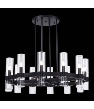 SL1237.403.12 Люстра подвесная ST-Luce Черный/Прозрачный E14 12*15W Isla-foto4