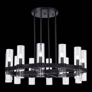 SL1237.403.12 Люстра подвесная ST-Luce Черный/Прозрачный E14 12*15W Isla-foto4