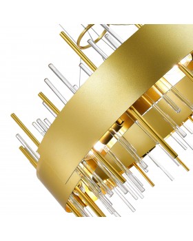 SL1633.203.16 Люстра подвесная ST-Luce Матовое золото/Матовое золото,Прозрачный E14 16*40W OLVERA-foto4