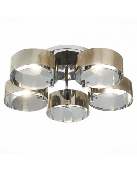 SL483.702.05 Люстра потолочная Хром/Дымчатый E27 5*40W FORESTA-foto3