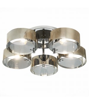 SL483.702.05 Люстра потолочная Хром/Дымчатый E27 5*40W FORESTA-foto3