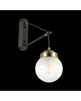 SLE110301-01 Светильник настенный Черный, Бронза/Прозрачный, Белый E27 1*60W STRICCE-foto4