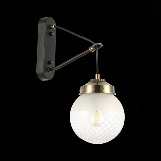 SLE110301-01 Светильник настенный Черный, Бронза/Прозрачный, Белый E27 1*60W STRICCE-foto4