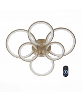 SL867.202.06 Люстра потолочная ST-Luce Золотистый/Белый LED 1*85W 3000K-6000K TWIDDLE DIMMER-foto16