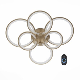 SL867.202.06 Люстра потолочная ST-Luce Золотистый/Белый LED 1*85W 3000K-6000K TWIDDLE DIMMER-foto16