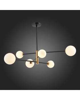 SLE220103-06 Светильник подвесной Черный, Бронза/Белый G9 6*5W ARCOLA-foto7