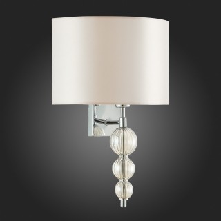 SLE105701-01 Бра Хром/Светло-бежевый E14 1*40W RAMER-foto6