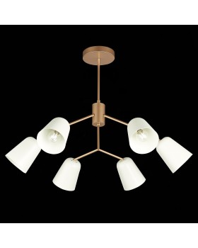 SLE155902-06 Люстра потолочная Золотистый/Белый E14 6*40W MARIO-foto6