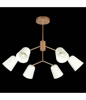 SLE155902-06 Люстра потолочная Золотистый/Белый E14 6*40W MARIO-foto6