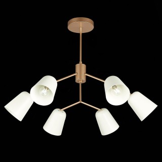 SLE155902-06 Люстра потолочная Золотистый/Белый E14 6*40W MARIO-foto6