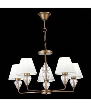 SLE107423-05 Люстра подвесная Золотистый/Белый E14 5*60W DALIDA-foto9