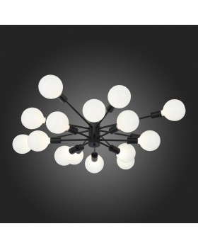 SL419.402.16 Люстра потолочная Черный E27 16*60W ANO-foto6