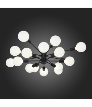 SL419.402.16 Люстра потолочная Черный E27 16*60W ANO-foto6