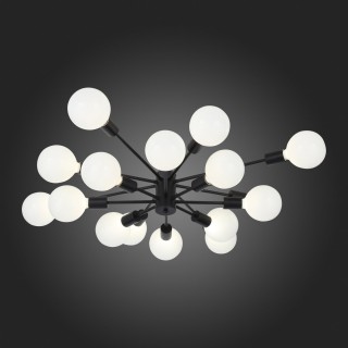 SL419.402.16 Люстра потолочная Черный E27 16*60W ANO-foto6