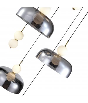 SL6112.203.42 Светильник подвесной ST-Luce Золотистый/Молочно-Белый,Прозрачно-Дымчатый LED 1*42W ODE-foto3