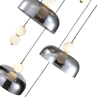 SL6112.203.42 Светильник подвесной ST-Luce Золотистый/Молочно-Белый,Прозрачно-Дымчатый LED 1*42W ODE-foto3