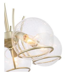 SL1136.203.05 Люстра подвесная Шампань/Прозрачный,С пузырьками воздуха E14 5*40W RESCHEZA-foto3