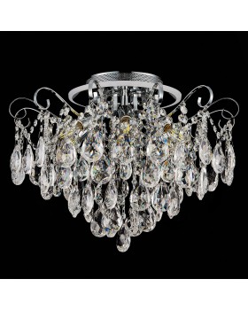 SLE160002-06 Светильник потолочный Хром/Прозрачный E14, LED 6+1*40/6(подсветка)W LITERO-foto11