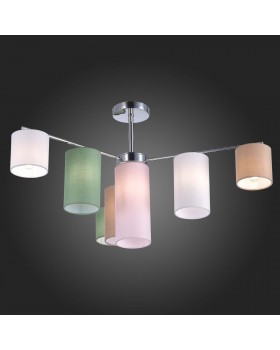 SLE300602-07 Люстра потолочная Хром/Белый, Бежевый, Зеленый E14 7*40W ESSENZA-foto6