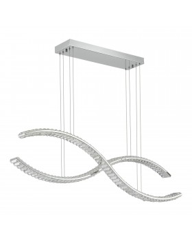 SL6206.103.50 Светильник подвесной ST-Luce Хром/Прозрачный LED 1*50W 3000K ACENO-foto2
