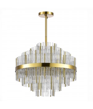 SL1634.303.09 Люстра подвесная ST-Luce Латунь/Прозрачный E14 9*60W RENS-foto2