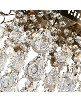 SLE160102-06 Светильник потолочный Бронза/Прозрачный E14 6*60W KAME-foto10