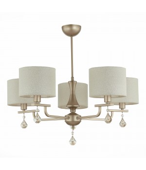 SLE107703-05 Люстра подвесная Шампань/Светло-бежевый E14 5*40W ELIDA-foto2