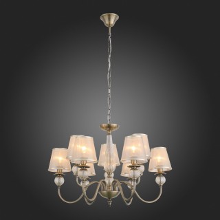 SL185.303.09 Люстра подвесная, потолочная Бронза, Прозрачный/Бежевый, Бронза E14 9*40W GRAZIA-foto5