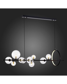 SL1165.423.15 Светильник подвесной ST-Luce Черный/Прозрачный G4 10+1*5W 4000K NECTON-foto5