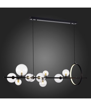 SL1165.423.15 Светильник подвесной ST-Luce Черный/Прозрачный G4 10+1*5W 4000K NECTON-foto5