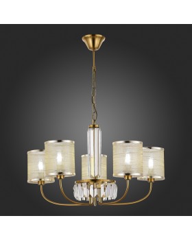 SLE1119-303-05 Светильник подвесной Латунь/Шампань E14 5*40W ELLISSE-foto5