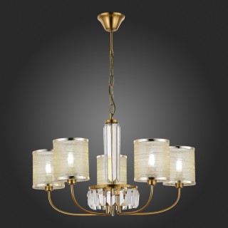 SLE1119-303-05 Светильник подвесной Латунь/Шампань E14 5*40W ELLISSE-foto5