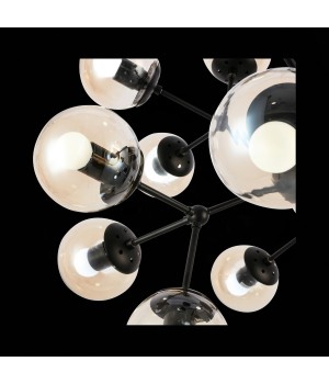 SLE154913-18 Светильник подвесной Черный/Янтарный E14 18*60W LACOTTA-foto6