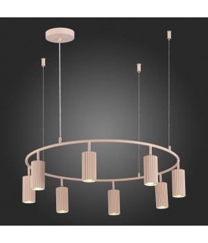 SL1213.603.08 Светильник подвесной ST-Luce Розовый/Розовый GU10 8*5W 4000K KENDO-foto6