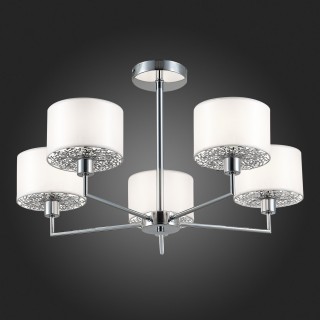 SLE105003-05 Люстра подвесная Хром/Белый E14 5*40W BELGE-foto7