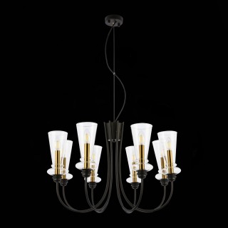 SLE112403-08 Люстра подвесная Черный/Прозрачный E14 8*40W RAMMO-foto5