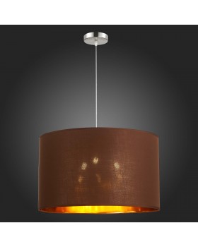 SLE300593-03 Светильник подвесной Никель/Золотистый, Коричневый E27 3*40W BRESCIA-foto5