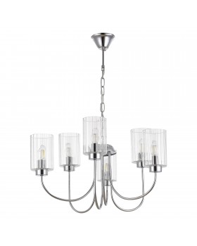 SLE1127-103-06 Светильник подвесной Хром/Прозрачный E14 6*40W TILDA-foto2