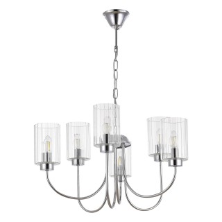 SLE1127-103-06 Светильник подвесной Хром/Прозрачный E14 6*40W TILDA-foto2