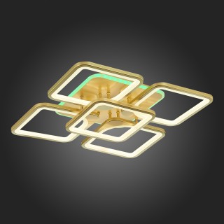 SLE500422-05RGB Светильник потолочный Золотистый/Белый LED 1*170W RGB 10W 3000-6000K VALIA-foto3