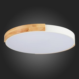 SLE201352-01 Светильник потолочный Белый, Светлое дерево/Белый LED 1*40W 3000K/4000K/6000K DELIA-foto12
