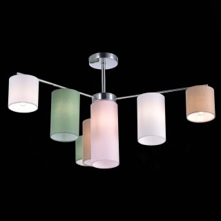 SLE300602-07 Люстра потолочная Хром/Белый, Бежевый, Зеленый E14 7*40W ESSENZA-foto5