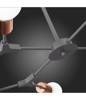 SLE106403-08 Люстра подвесная Серый, Розовое золото E27 8*60W PALARE-foto3