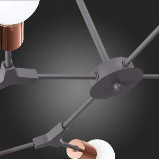 SLE106403-08 Люстра подвесная Серый, Розовое золото E27 8*60W PALARE-foto3