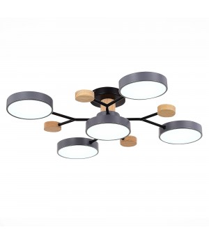 SLE6006-702-05 Светильник потолочный Серый/Серый LED 5*12W 3000K/4500K/6000K FAEMA-foto4