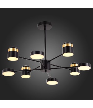 SLE6007-402-08 Светильник потолочный Черный, Золотистый/Черный, Золотистый LED 8*7W 3000K TEZZE-foto5